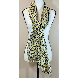 Escada Lightweight Wide Lemon Zest Scarf